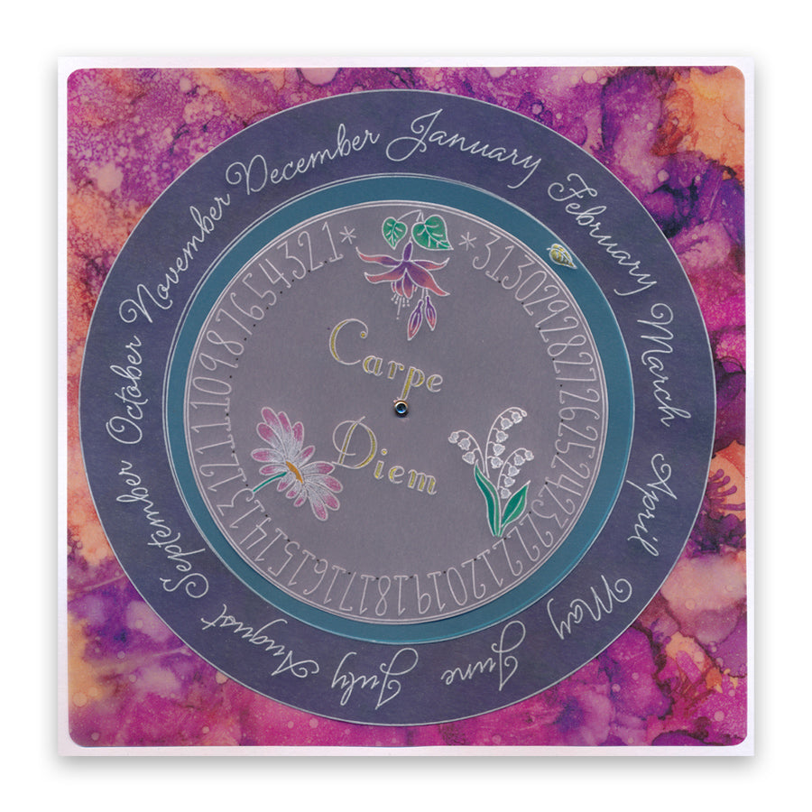 Linda's 123 - ABC Florals A5 Square Groovi Plate Trio