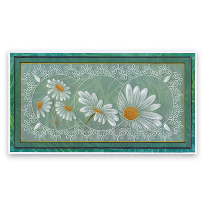 Linda's 123 - A Daisy, Lily of the Valley & Fuchsia A4 Square Groovi Plate