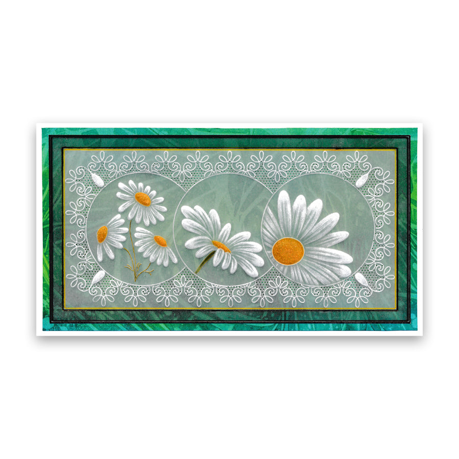 Linda's 123 - ABC Florals A4 Square Groovi Plate Trio