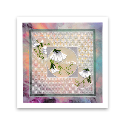 Linda's 123 - ABC Florals A4 Square Groovi Plate Trio