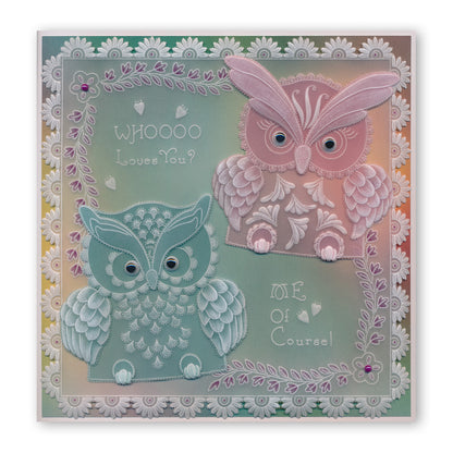 Linda's Papa Owl A4 Square Groovi Tem-plate