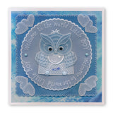 Linda's Baby Owl A4 Square Groovi Tem-plate