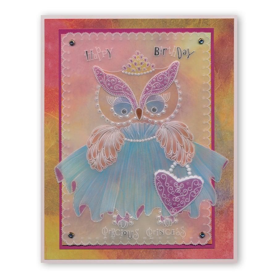 Linda's Wedding Owl Accessories A4 Square Groovi Tem-plate