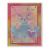 Linda's Wedding Owl Accessories A4 Square Groovi Tem-plate