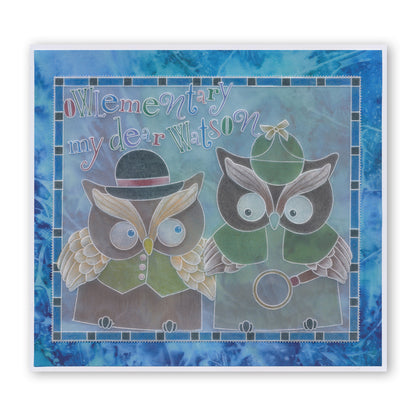 Linda's Owl Accessories A4 Square Groovi Tem-plate