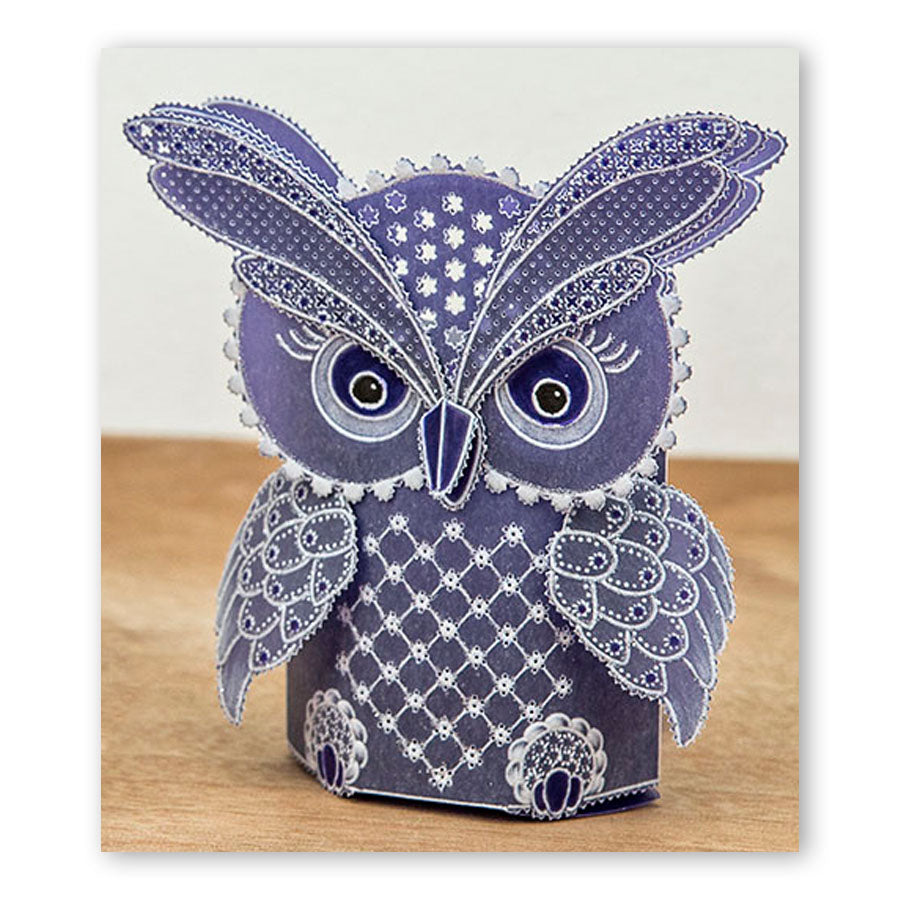 Linda's Mama Owl A4 Square Groovi Tem-plate