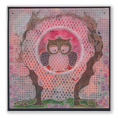 Linda's Baby Owl A4 Square Groovi Tem-plate