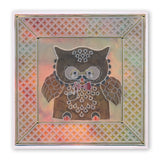 Linda's Papa Owl A4 Square Groovi Tem-plate