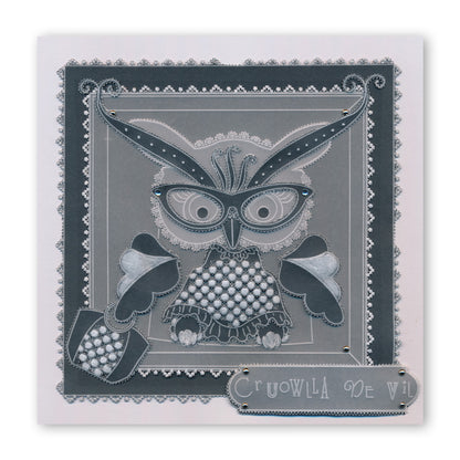 Linda's Owl Accessories A4 Square Groovi Tem-plate