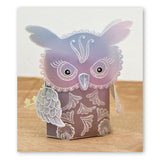 Linda's Mama Owl A4 Square Groovi Tem-plate