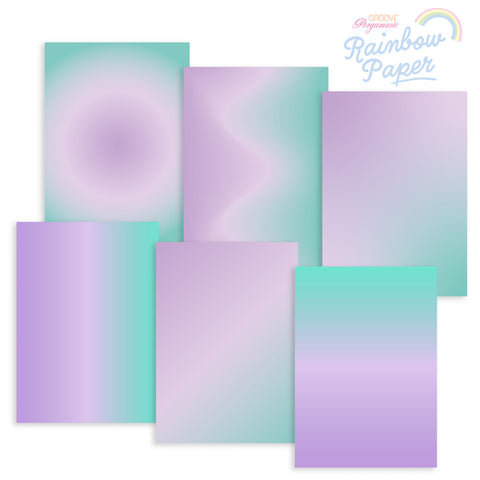 Rainbow Paper - Lavender Fields A4