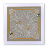 Leafy Swirl & Large Netting A5 Square Groovi Plate Set