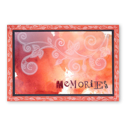 Leafy Swirl A5 Square Groovi Plate