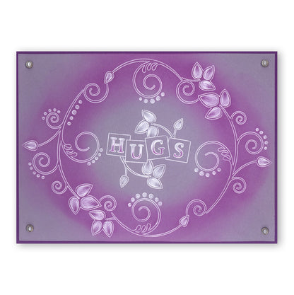 Leafy Swirl A5 Square Groovi Plate