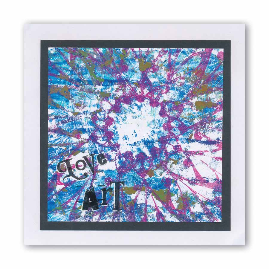 CLEARANCE Leonie's Flicked Circus 9" x 9" Frameless Stencil