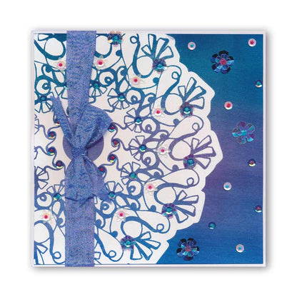 CLEARANCE Leonie's Flicked Circus 9" x 9" Frameless Stencil