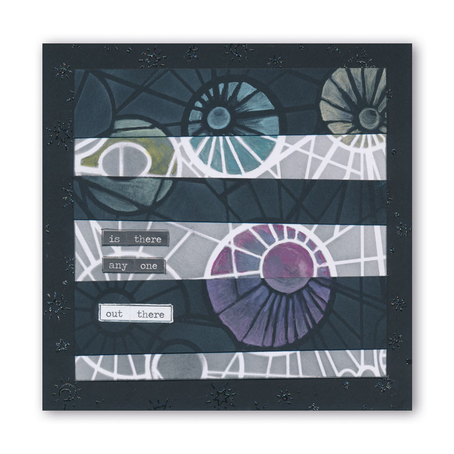 CLEARANCE Leonie's Bursts 7" x 7" Frameless Stencil