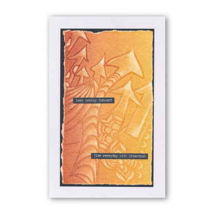 CLEARANCE Leonie's Arty Arrows 7" x 7" Frameless Stencil