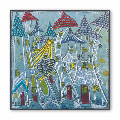 CLEARANCE Leonie's Arty Arrows 7" x 7" Frameless Stencil