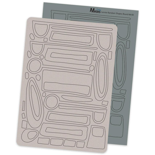 CLEARANCE Leonie's Abstract Shapes + MASK Clarity Mix Media Board