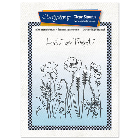 Poppy Meadow A6 Square Stamp Set