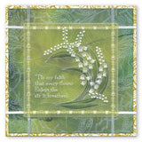 Freesias, Lily of the Valley & Bouquet A5 Square Groovi Plate Set