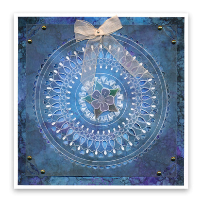 Linda's Flowers & Lace - Set 1 A5 Square Groovi Plate Quartet