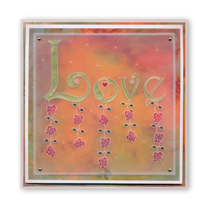 Linda's Flowers & Lace - Set 1 A5 Square Groovi Plate Quartet