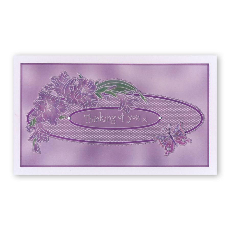 Linda's Flowers & Lace - Set 1 A5 Square Groovi Plate Quartet