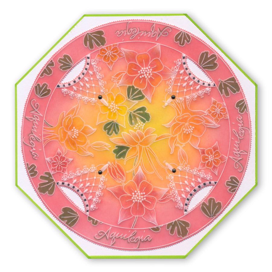 Linda's Flowers & Lace - Set 1 A5 Square Groovi Plate Quartet