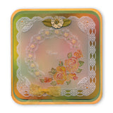 Linda's Flowers & Lace - Set 1 A5 Square Groovi Plate Quartet