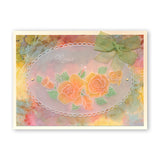 Linda's Roses & Lace A5 Square Groovi Plate