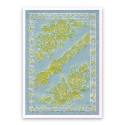 Linda's Flowers & Lace - Set 1 A5 Square Groovi Plate Quartet