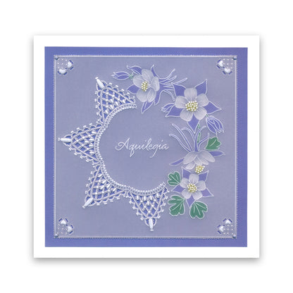Linda's Flowers & Lace - Set 1 A5 Square Groovi Plate Quartet