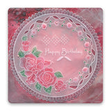 Linda's Roses & Lace A5 Square Groovi Plate