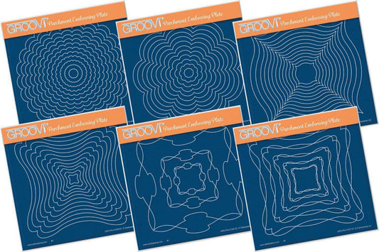 Linda's Fancy Frames A5 Square Groovi Plate Collection