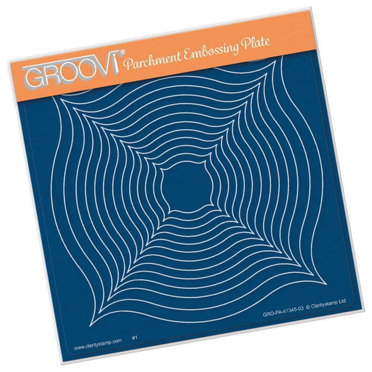 Linda's Peaked Corner Frames A5 Square Groovi Plate