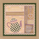 Linda Williams' Time for Coffee - Coffee Pot Duo A5 Square Plates