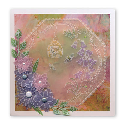 Linda's Bumble Bees A5 Square Groovi Plate