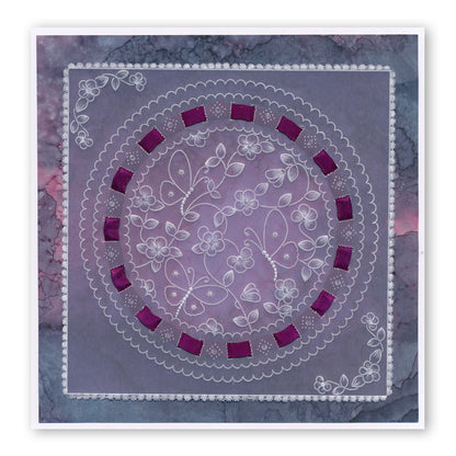 Linda's Butterflies A5 Square Groovi Plate