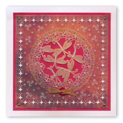 Linda's Dragonflies A5 Square Groovi Plate