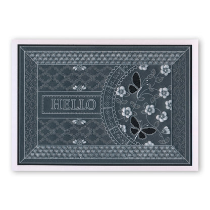 Linda's Butterflies A5 Square Groovi Plate