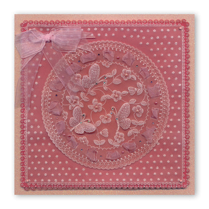 Linda's Butterflies A5 Square Groovi Plate