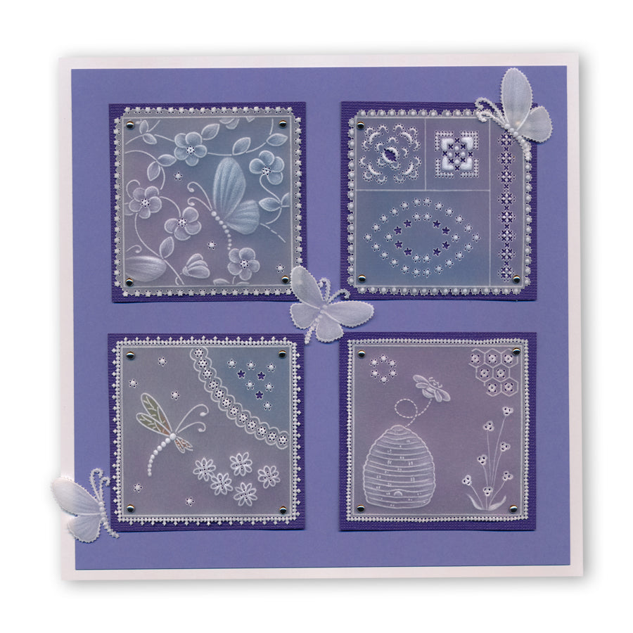 Linda's Bumble Bees A5 Square Groovi Plate