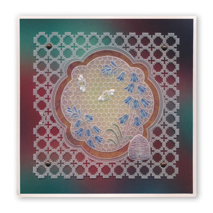 Linda's Bumble Bees A5 Square Groovi Plate