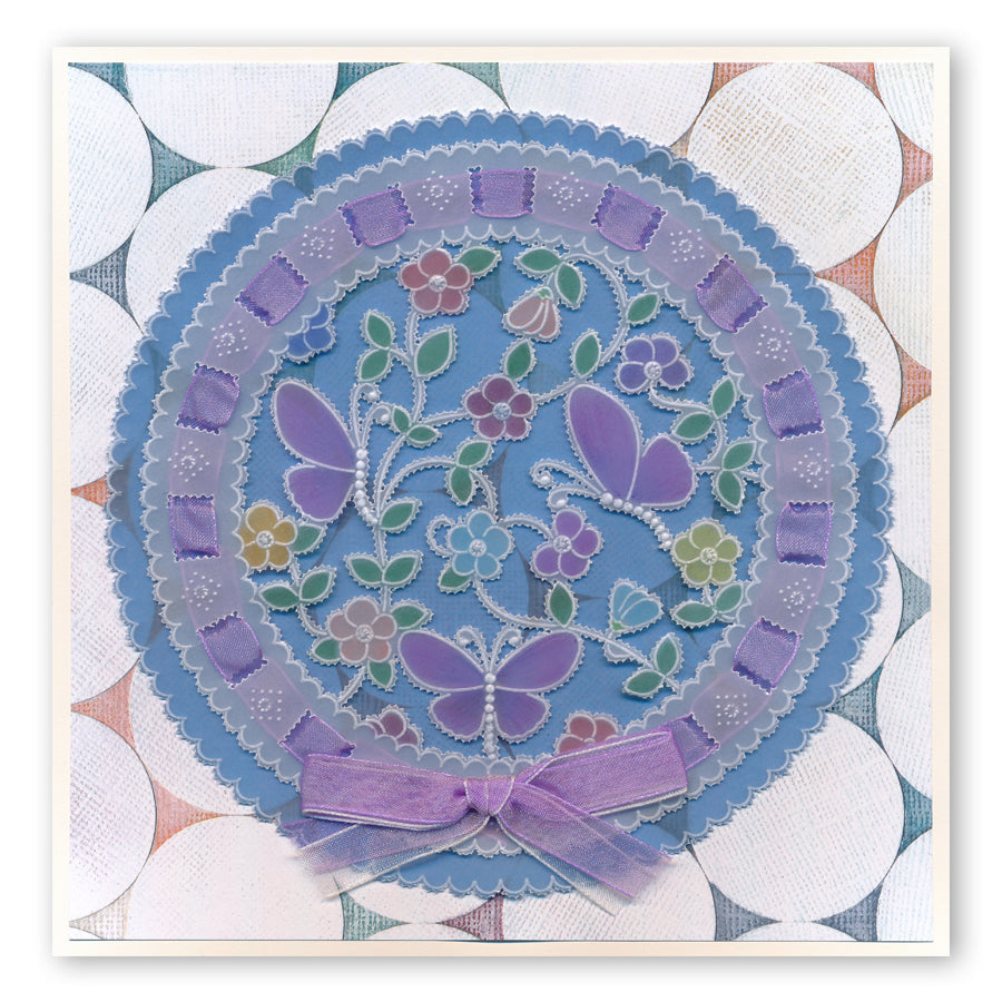 Linda's Butterflies A5 Square Groovi Plate