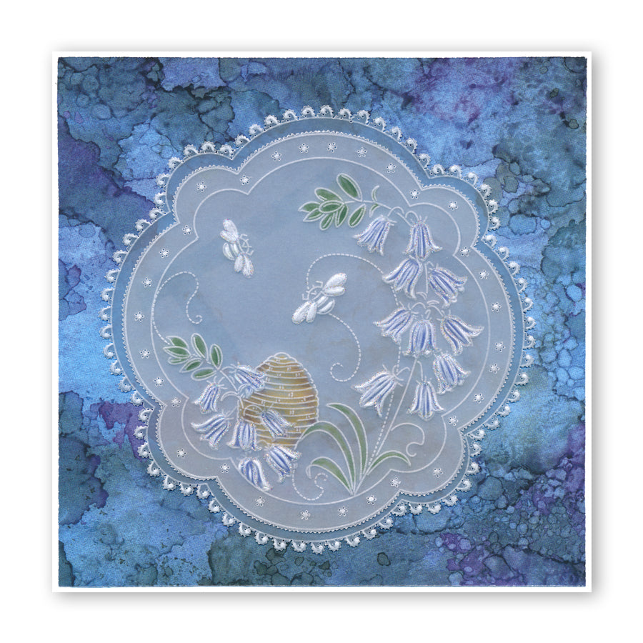 Linda's Bumble Bees A5 Square Groovi Plate