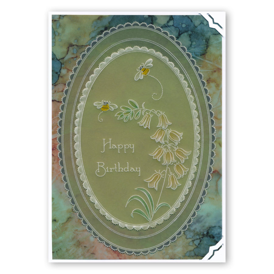 Linda's Bumble Bees A5 Square Groovi Plate