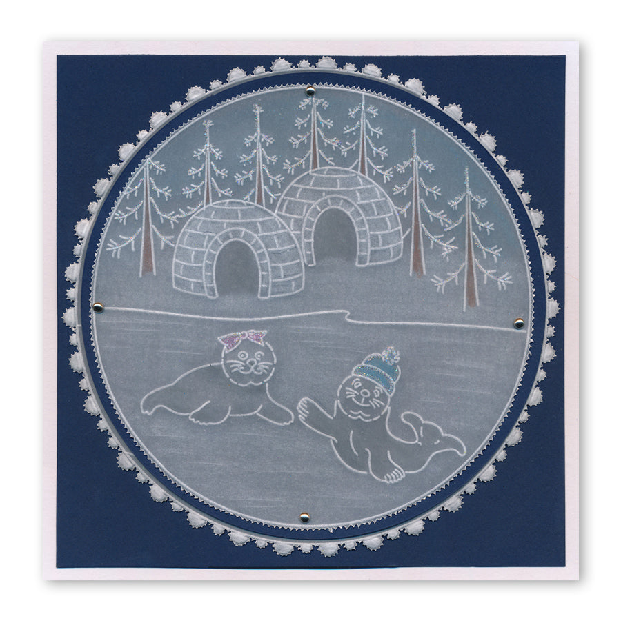 Linda's Seals A5 Square Groovi Plate