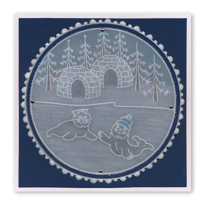 Linda's Seals A5 Square Groovi Plate